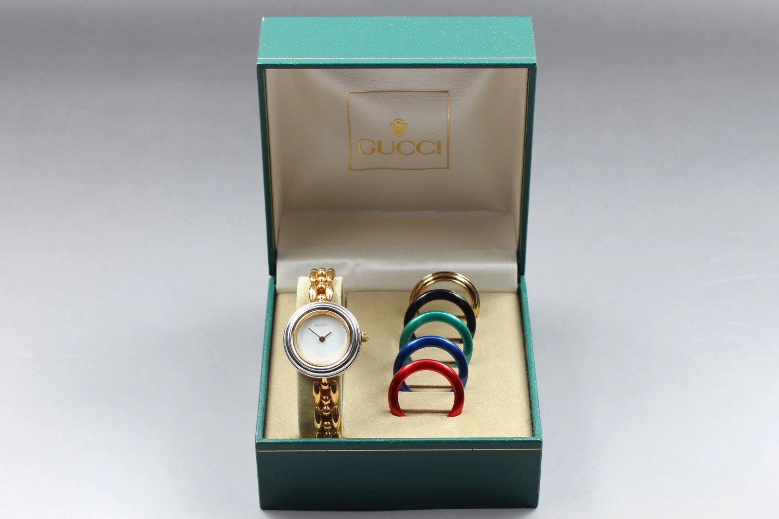 [N MINT] Vintage Gucci 11/12.2 Change Bezel 6 Colors Quartz Ladies Watch JAPAN | eBay US