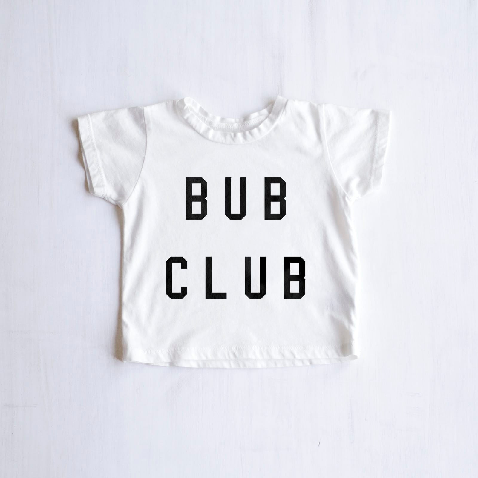 Kids Bub Club Boys T Shirt in White, Toddler Bub club Boys Tee in White - Ford And Wyatt | Ford and Wyatt