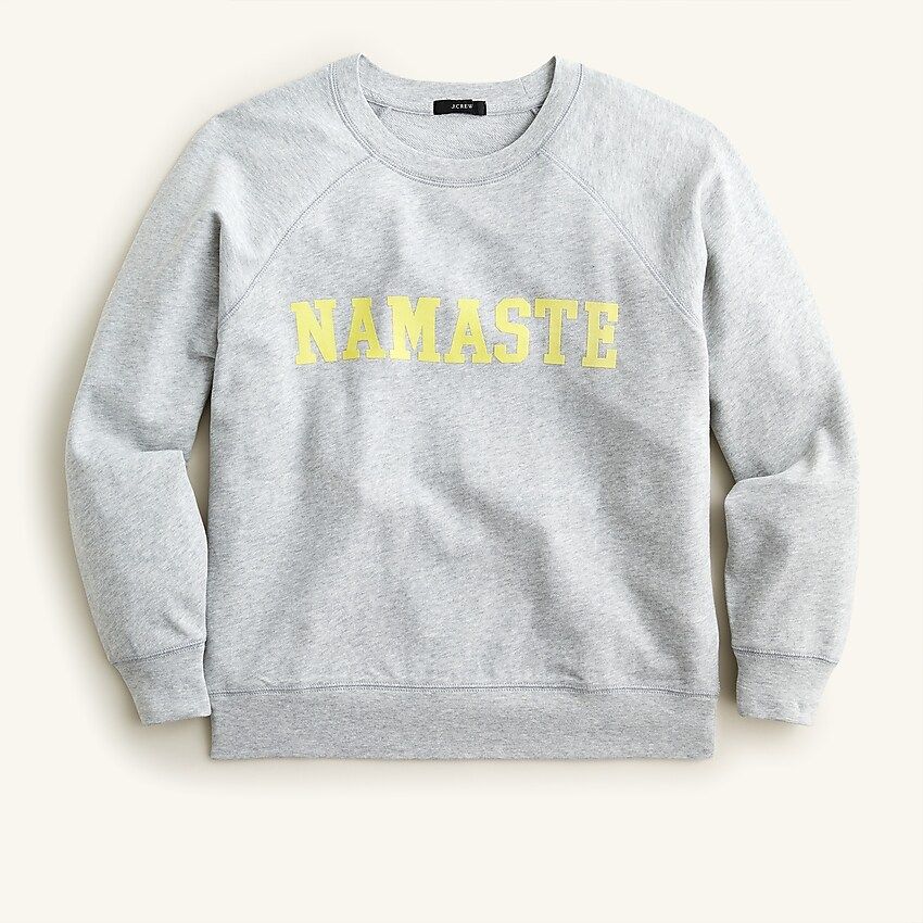 Magic Rinse™ "Namaste" crewneck sweatshirt | J.Crew US