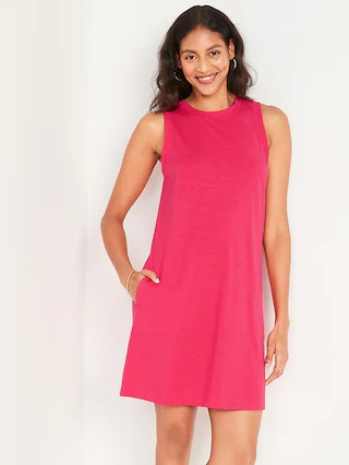 Sleeveless Vintage A-Line Mini Shift Dress for Women | Old Navy (US)