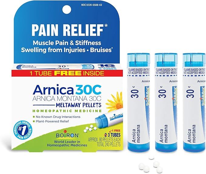 Boiron Arnica Montana 30C Homeopathic Medicine for Relief from Muscle Pain, Muscle Stiffness, Swe... | Amazon (US)