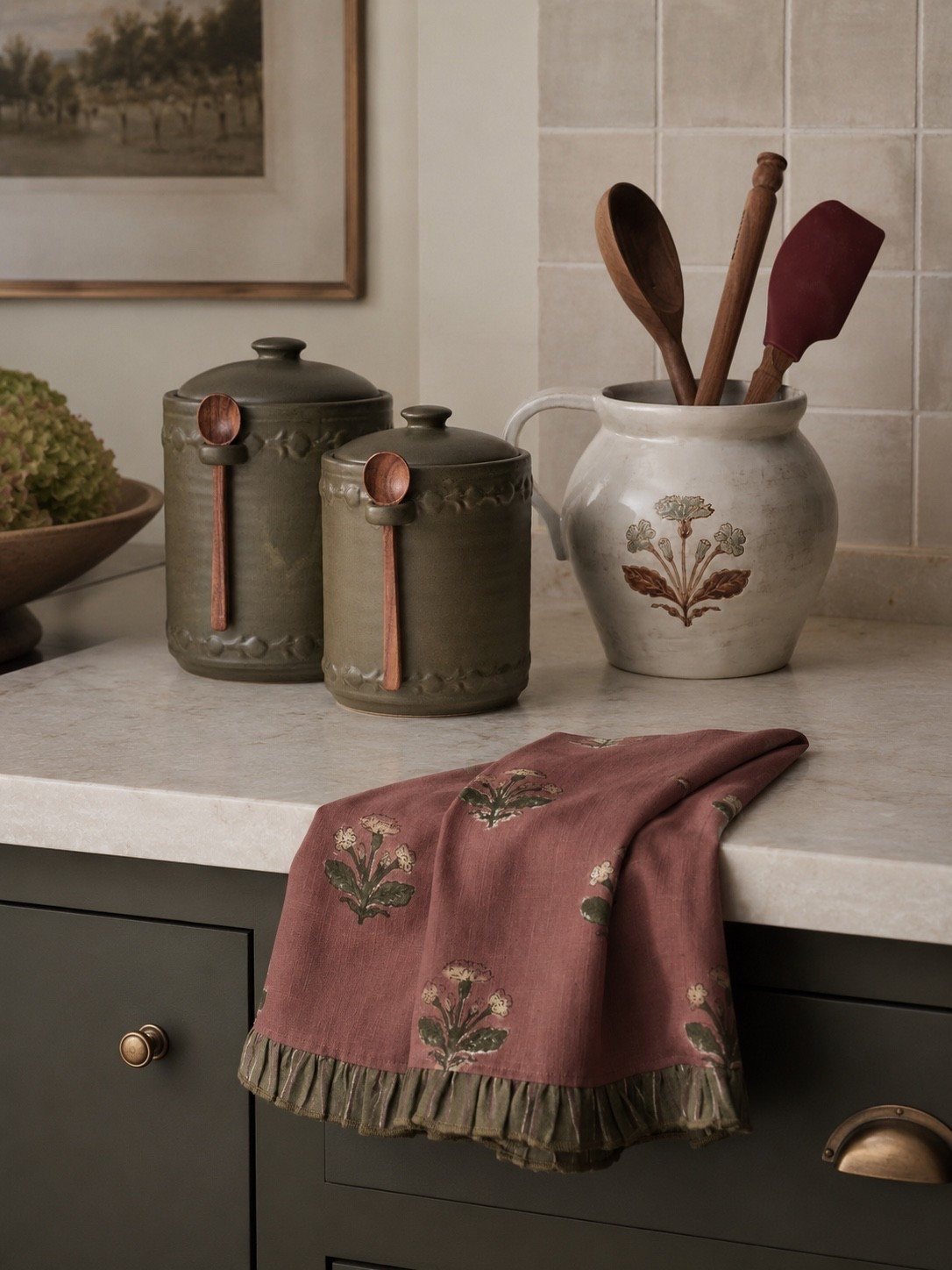 New kitchen finds for fall! I love this tea towel and the color of these canisters 😍

#LTKHome #LTKSeasonal