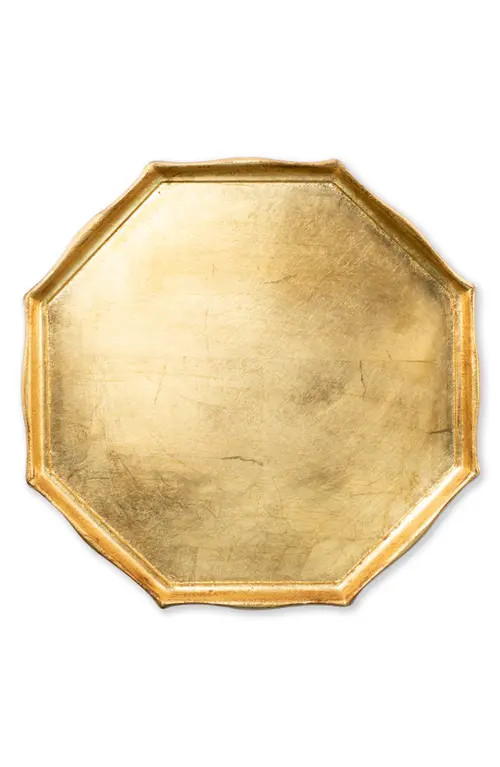 VIETRI Florentine Wood Octagonal Tray in Gold at Nordstrom | Nordstrom