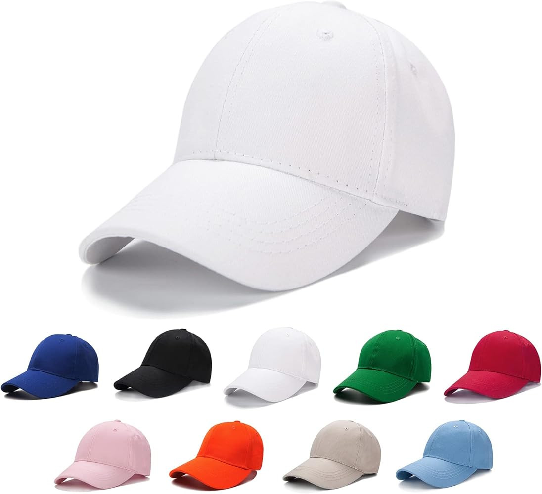 Edoneery Baseball Cap for Kids-Adjustable Washed Cotton Golf Toddler Hat for Boys & Girls | Amazon (US)