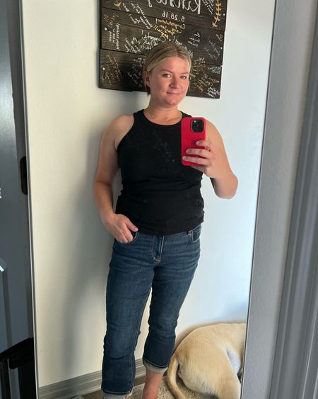 Wore this black tank a couple of weeks ago, but love the cut

#LTKunder50 #LTKFind #LTKstyletip