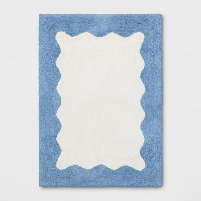 4'x5'6" Wave Kids' Rug Blue - Pillowfort™ | Target
