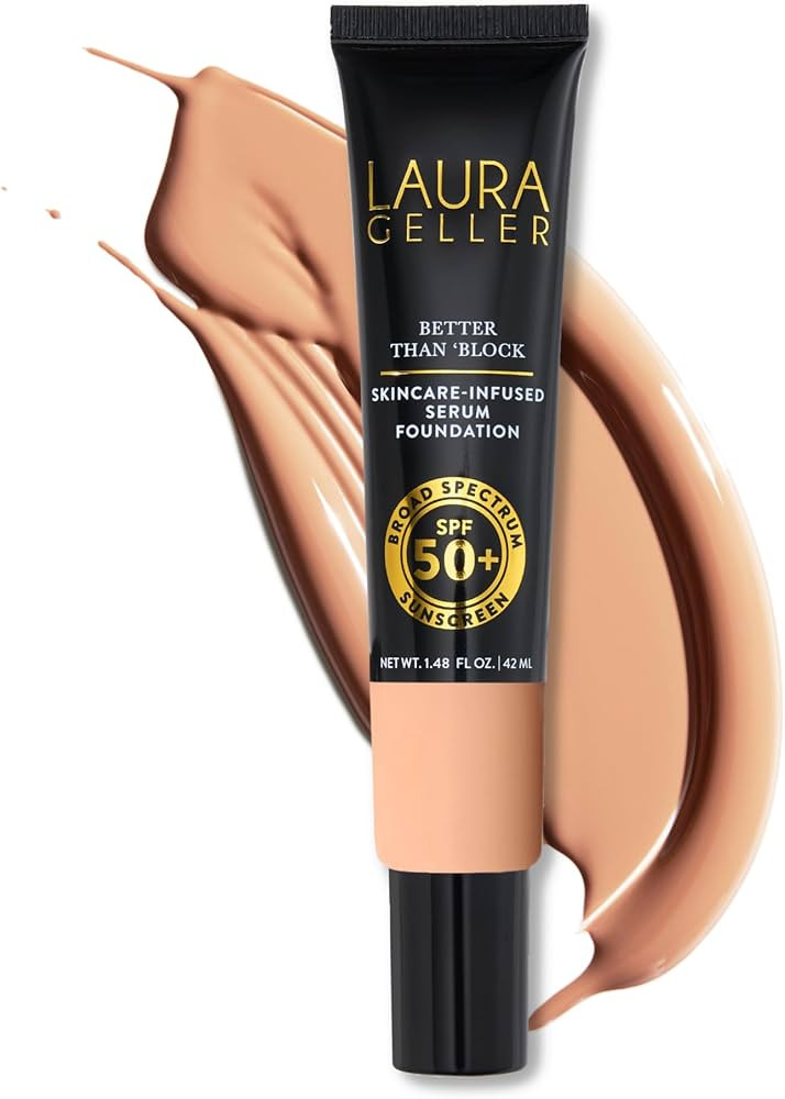 LAURA GELLER NEW YORK Better Than 'Block Skincare-Infused Serum Foundation SPF 50+ for Mature Wom... | Amazon (US)