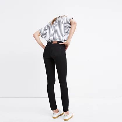 8" Skinny Jeans in Black Frost | Madewell