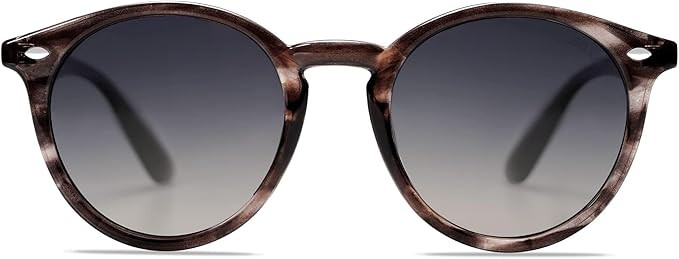 SOJOS Retro Round Polarized Sunglasses for Women Men Classic Vintage Sunnies SJ2069 | Amazon (US)