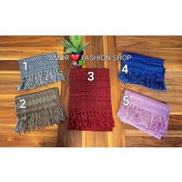 Long Colorful Woven Scarf, Shawl/Colorido Rebozo Telar Delgado Artesanal | Etsy (US)