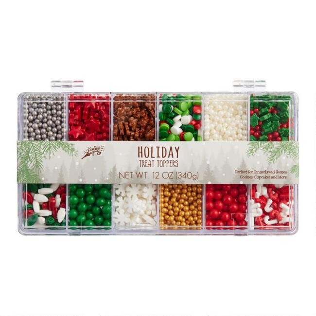 Holiday Treat Toppers Candy Sprinkle Tackle Box | World Market
