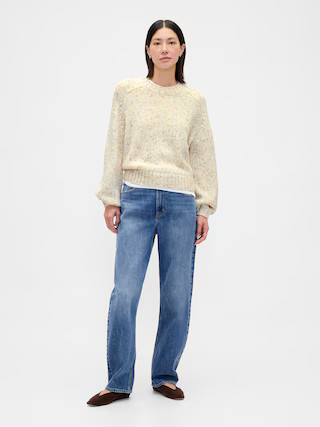 Cotton-Blend Relaxed Crewneck Sweater | Gap (US)