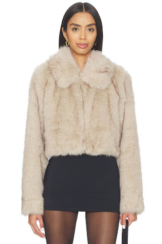 Lovers and Friends Silas Faux Fur Coat in Sand from Revolve.com | Revolve Clothing (Global)
