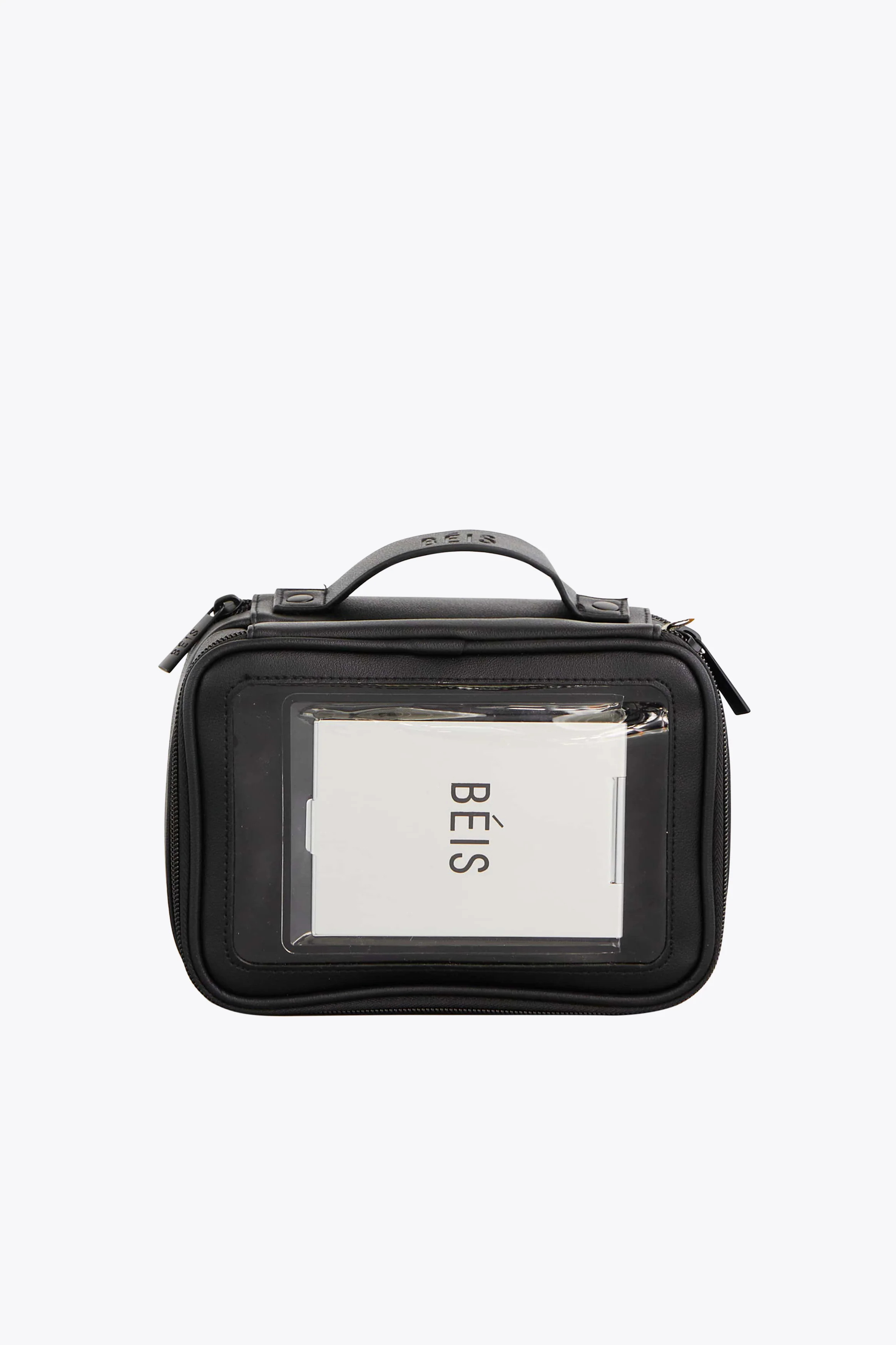 BÉIS 'The On The Go Essential Case' in Black - Small Travel Case For Cosmetics & Jewelry | BÉIS Travel