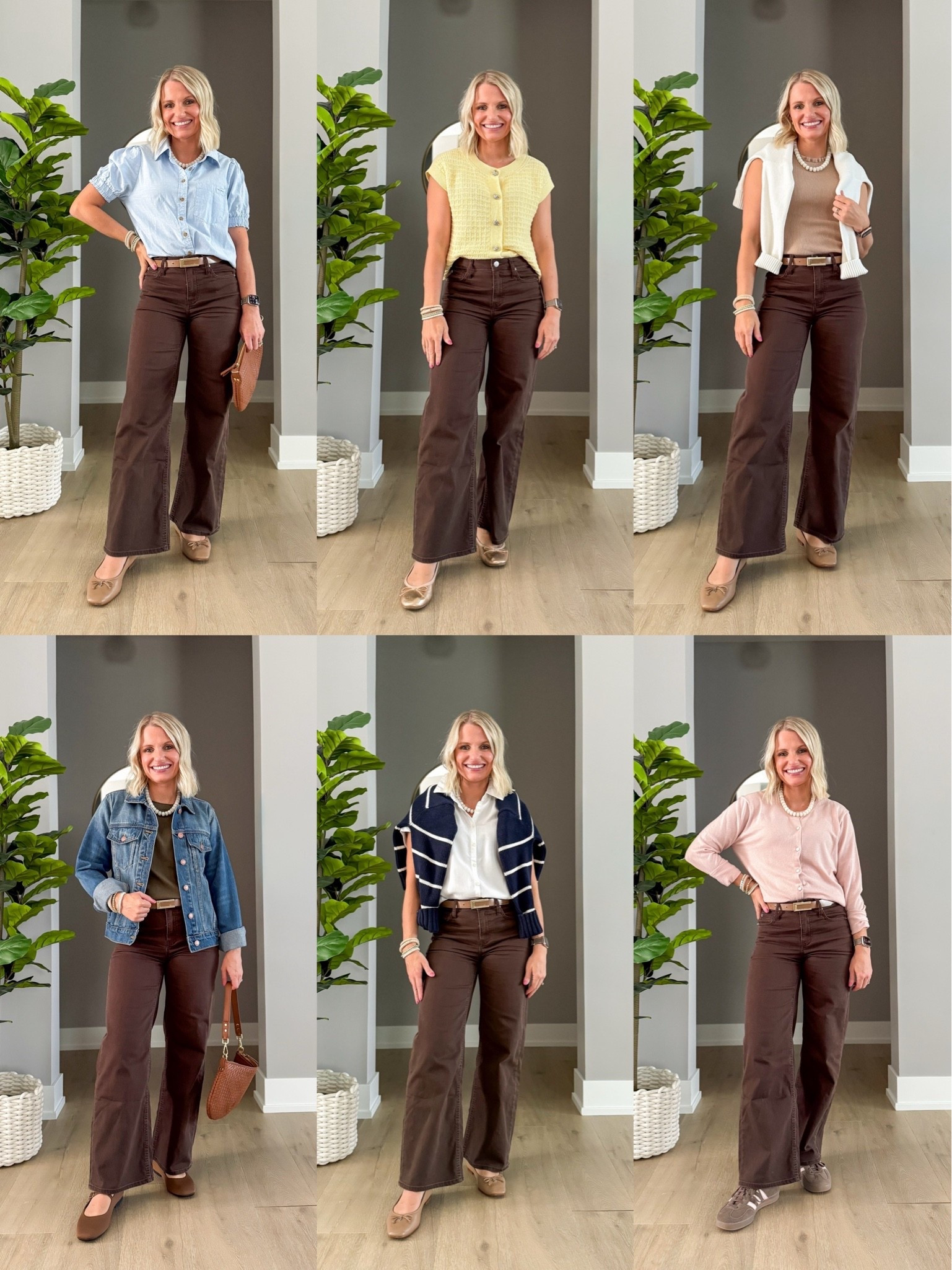 How to wear brown jeans this fall! My jeans are from @Quince and they are currently sold out, but I recommend getting on their waist list!

#LTKOver40 #LTKSeasonal #LTKPetite
