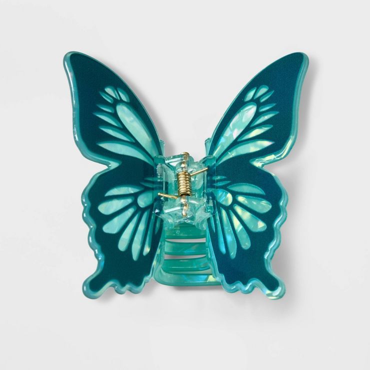 Butterfly Claw Hair Clip - Wild Fable™ Teal Blue | Target
