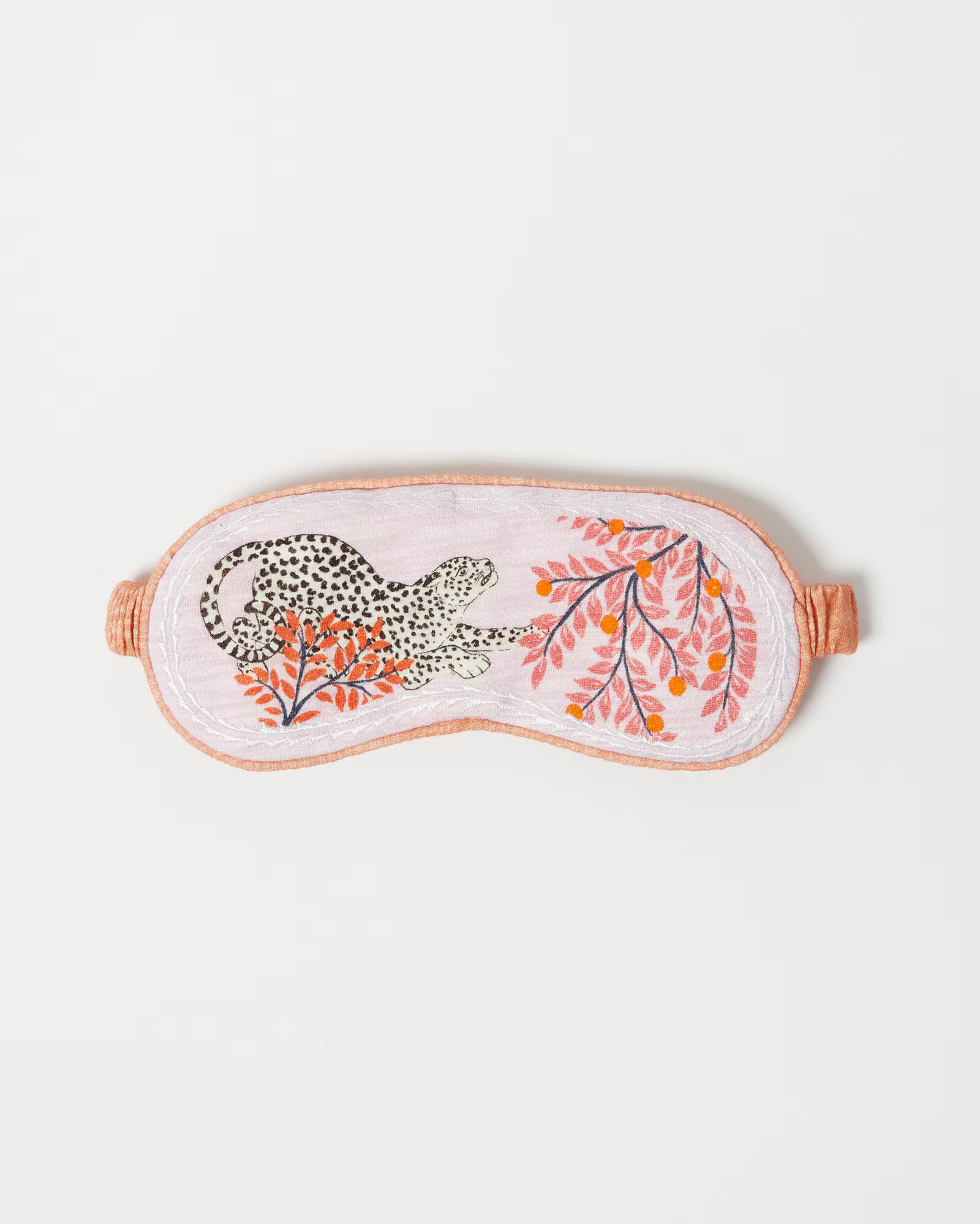 Snow Leopard Pink Eye Mask | Oliver Bonas | Oliver Bonas (Global)