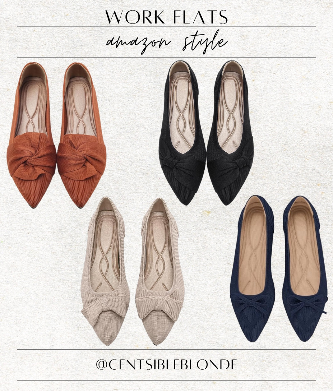 Work flats, Amazon shoes, comfortable flats, pointed toe flats, bow flats, neutral shoes, neutral flats, cute flats

#LTKShoeCrush #LTKFindsUnder50 #LTKWorkwear