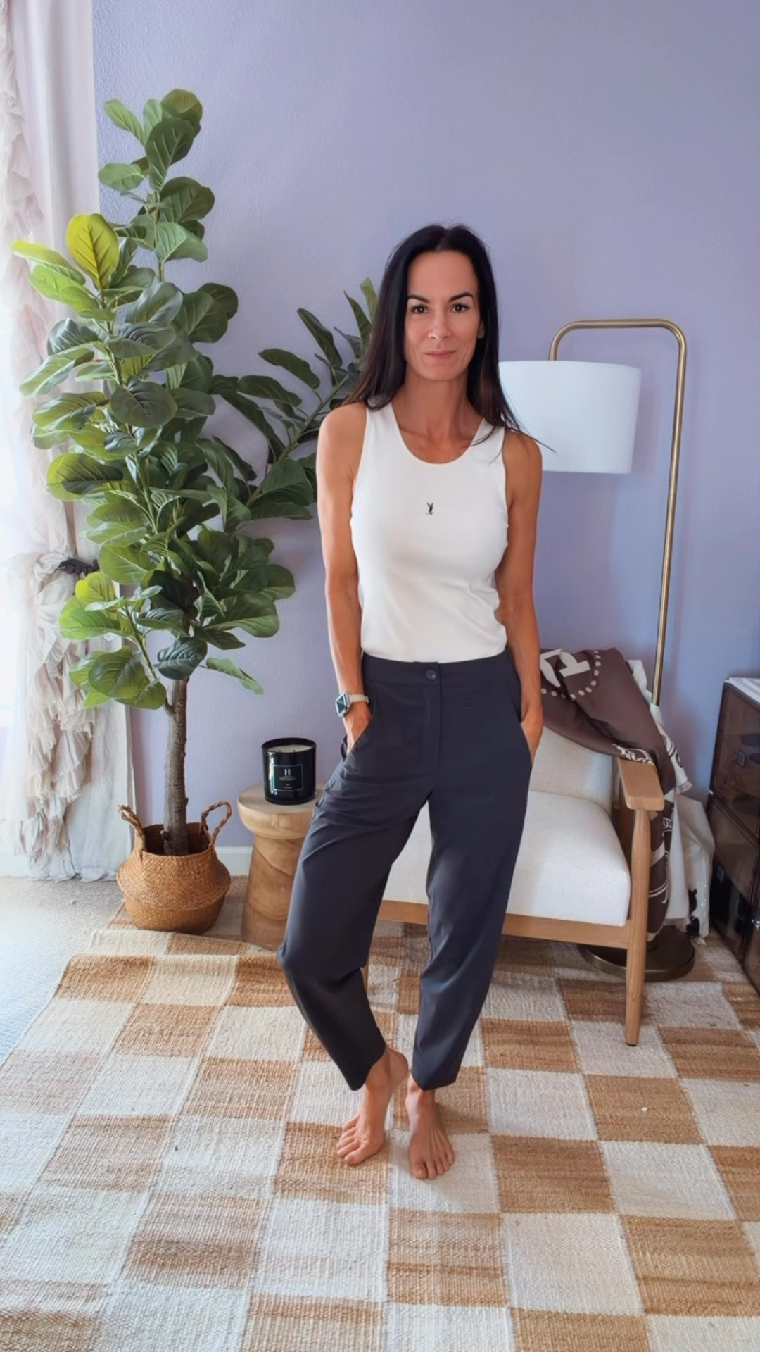 Easy breezy… but make it chic 😏

These are officially my go-to pants. Errands? Coffee dates? Meetings? Happy hour? Yup — they do it ALL. Relaxed, flattering, stretchy in all the right places, and cute enough to dress up or down without even trying.

Styled sporty with sneakers, elevated with a sweater, or polished with accessories — these are on heavy rotation in my closet. Comfort + cool girl energy = sold.

Use code NICOLE15 at Ruti!
Wearing size 2 in pants and XS in tops 

#NicoleColeeStyle #EverydayChic #OOTDStyle #WardrobeStaples #CoolGirlVibes




#LTKstyletip #LTKSeasonal #LTKworkwear