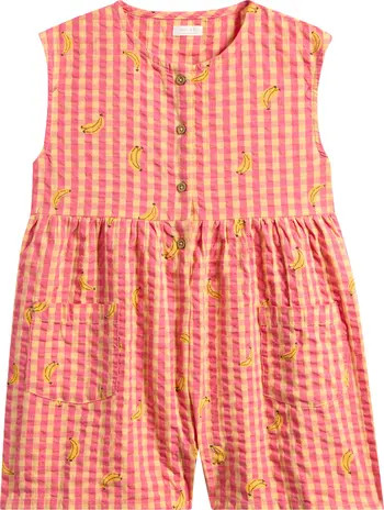 Kids' Gingham Cotton Romper | Nordstrom