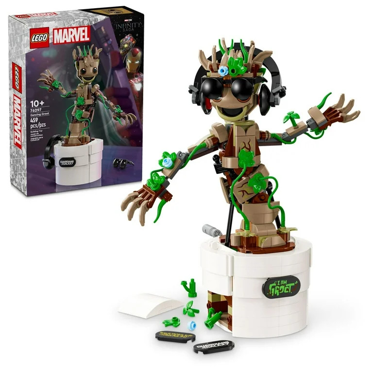 LEGO Marvel Dancing Groot, Birthday Gift for Kids, Guardians of the Galaxy Toy, Buildable Marvel ... | Walmart (US)