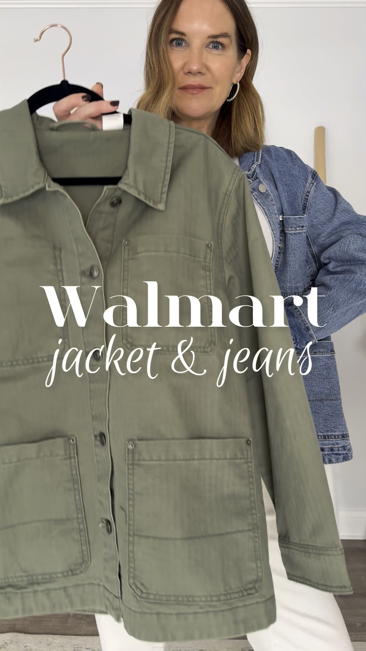 Walmart or Madewell?! I’m blown away by the quality of these spring @walmartfashion finds🫶🏼 I sized up in the jacket and down in the jeans. They are comfy with just the right amount of stretch.
#walmartfashion #springstyle 

Over 40 fashion, inclusive sizing, affordable fashion, cuffed jeans, barn jacket, cargo jacket, casual style, casual chic, elevated casual, easy outfit

#LTKWatchNow #LTKOver40 #LTKSeasonal