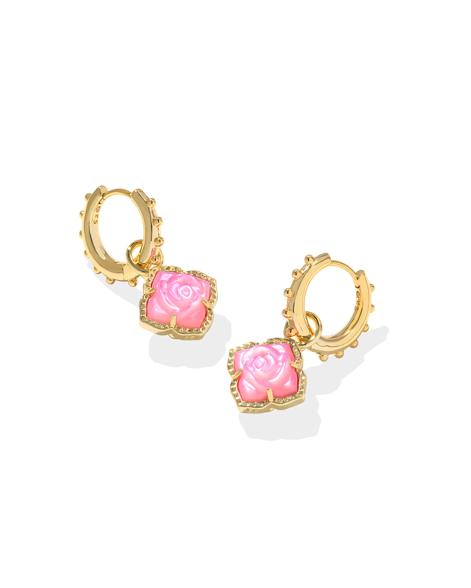 Mallory Rose Gold Huggie Earrings | Kendra Scott