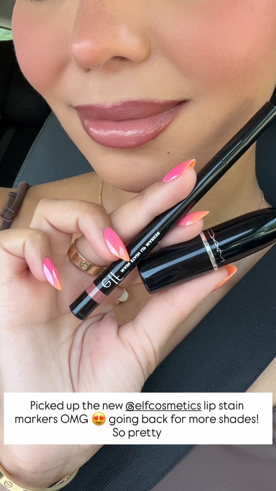 $5 lip stain shade: beigebait
Mac lipstick: thanks it’s Mac