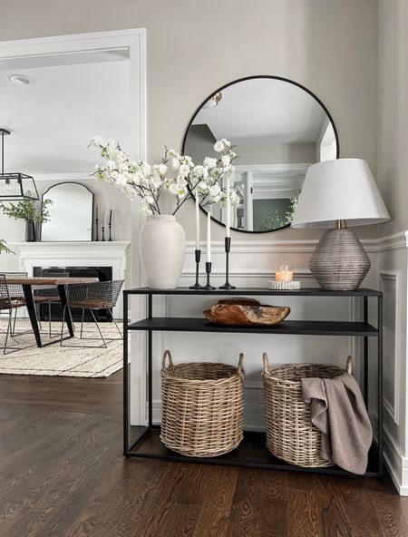 Spring console table styling using these amazing faux cherry blossoms! They’re very realistic!

#LTKsalealert #LTKhome #LTKSeasonal