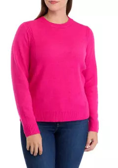Crown & Ivy™ Women's Side Rib Pullover Sweater | Belk