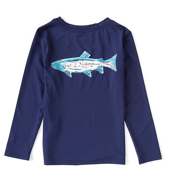 Little Boys 2T-7 Long Sleeve Fish Rashguard | Dillard's