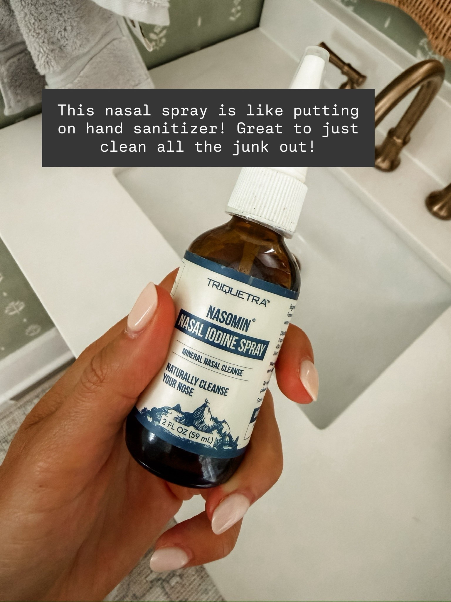 Definitely not something sexy but it works! 😂 This is like hand sanitizer for your nose!

Loverly Grey, Amazon, beauty, self care