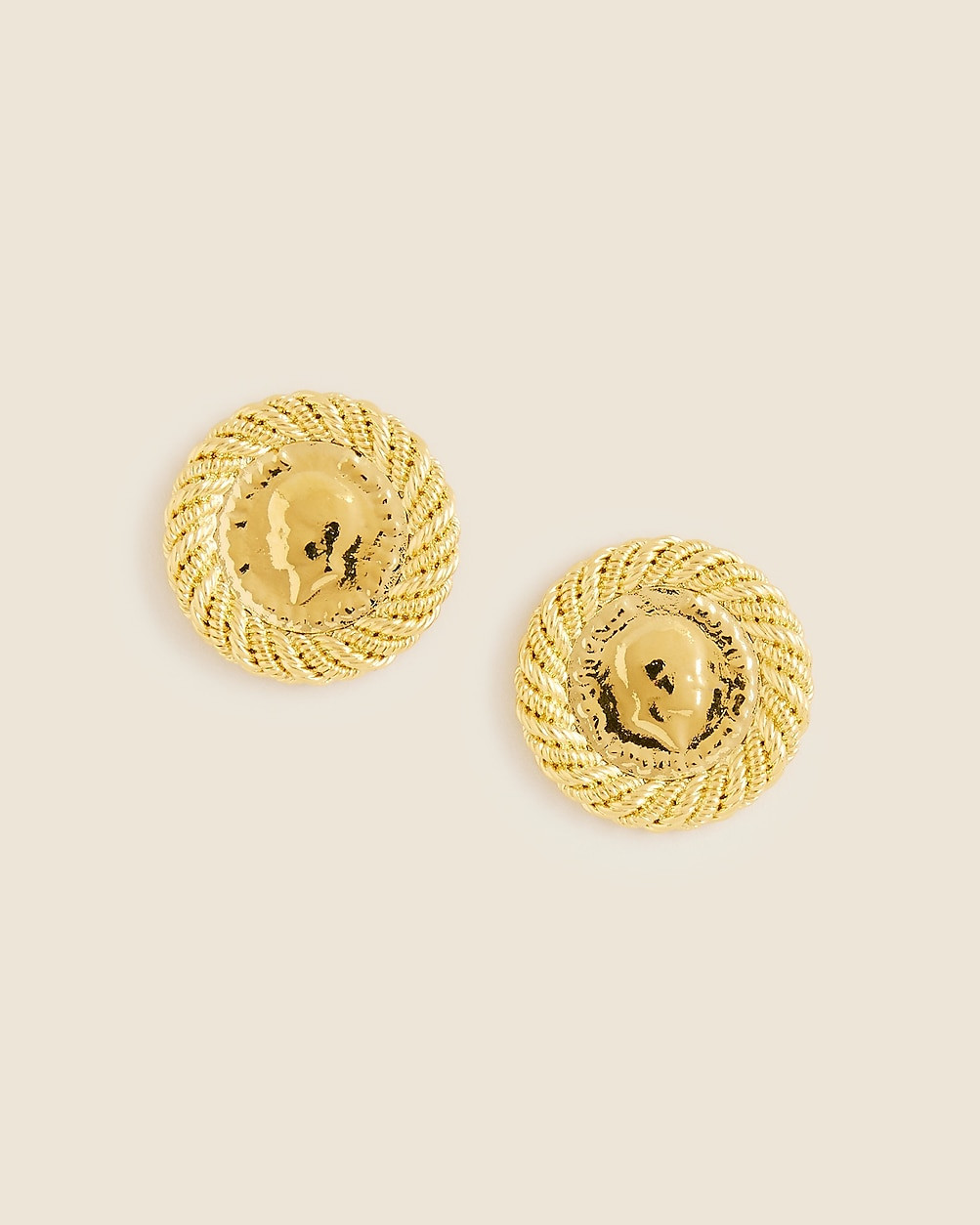Rope coin stud earrings | J. Crew US