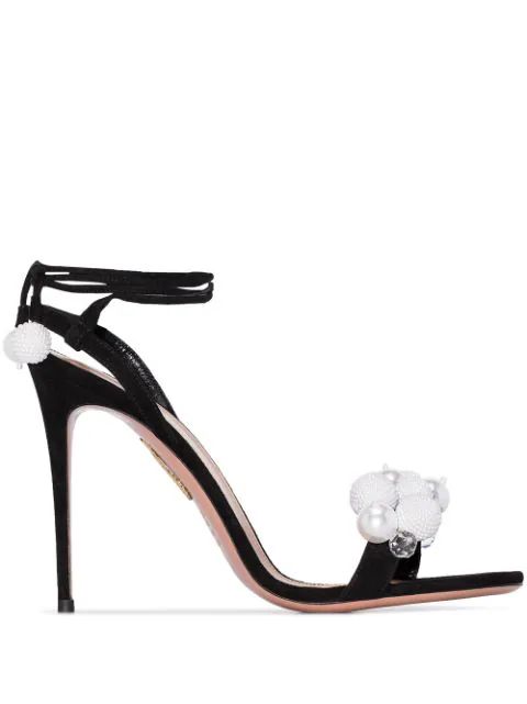 x Browns 50 Wild Pearl embellished-toe sandals | Farfetch (US)