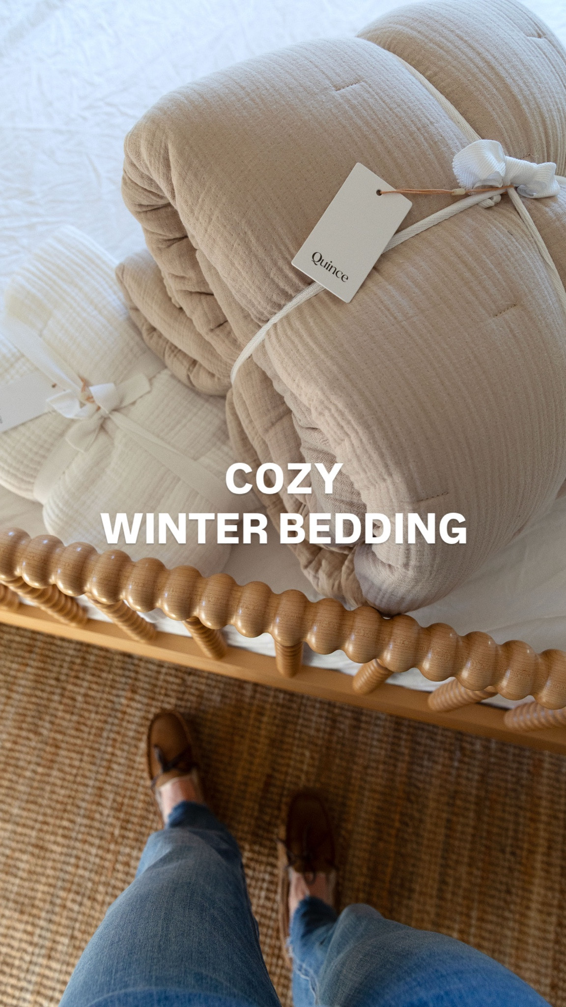 Layering for winter made simple… Brushed cotton sheets → airy gauze cotton blanket → buttery-soft cotton quilt → linen duvet. Every layer is from Quince and truly so good.

#QuincePartner @onequince 

#LTKHome