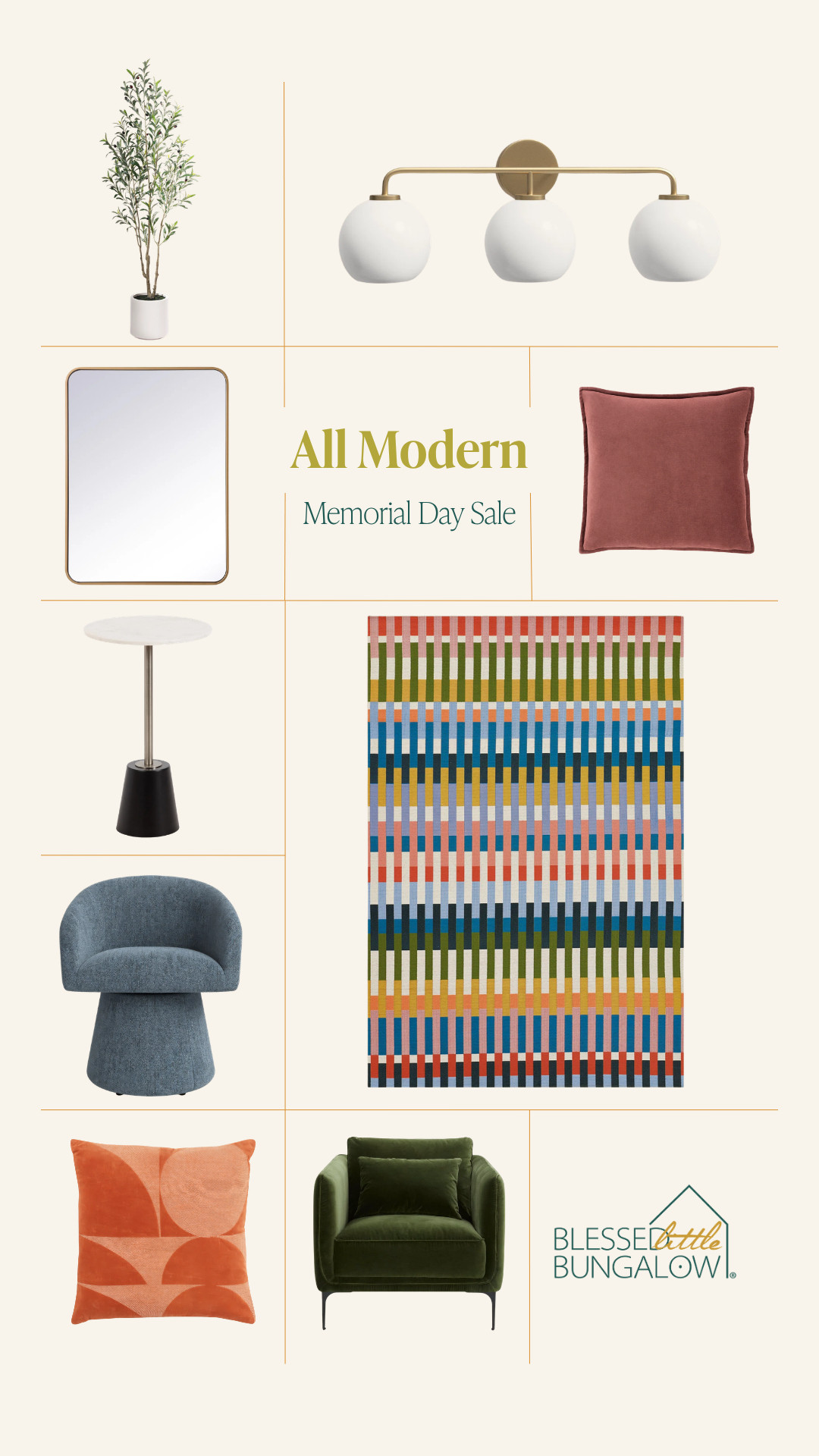 Rounded up some favorite finds from the All Modern Memorial Day Sale that fit beautifully within a soulful maximalist home — sculptural furniture, statement lighting, rich textures, timeless decor, and pieces that help create a space that feels collected and deeply personal.

These are the kinds of elevated home finds that bring warmth, character, and intentional design into every corner of your home. Perfect for layering into colorful interiors, cozy spaces, and art-filled rooms. 🤎

#SoulfulMaximalism #HomeDecor #InteriorDesign #AllModern #MaximalistDecor #LayeredInteriors #ColorfulHomes #DesignerStyle

#LTKHome #LTKSaleAlert