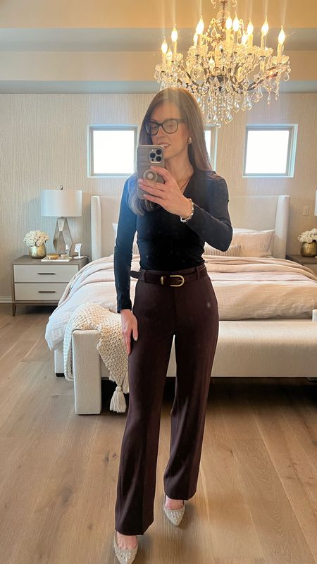 OOTD Dress Pants and Bodysuit. Always a fit

Neutral style. Neutral fashion. Aritzia. Dress pants. Chocolate pants. Work outfit. Date night. Body con. Modest fashion  

#LTKstyletip #LTKVideo #LTKworkwear