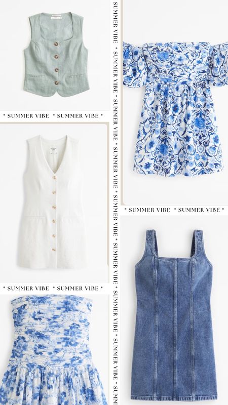 Abercrombie new summer pieces 
Coastal, dresses, floral, white denim dresses, vests, tennis outfits, matching two piece sets, curve love denimm

#LTKActive #LTKSeasonal #LTKSummerSales