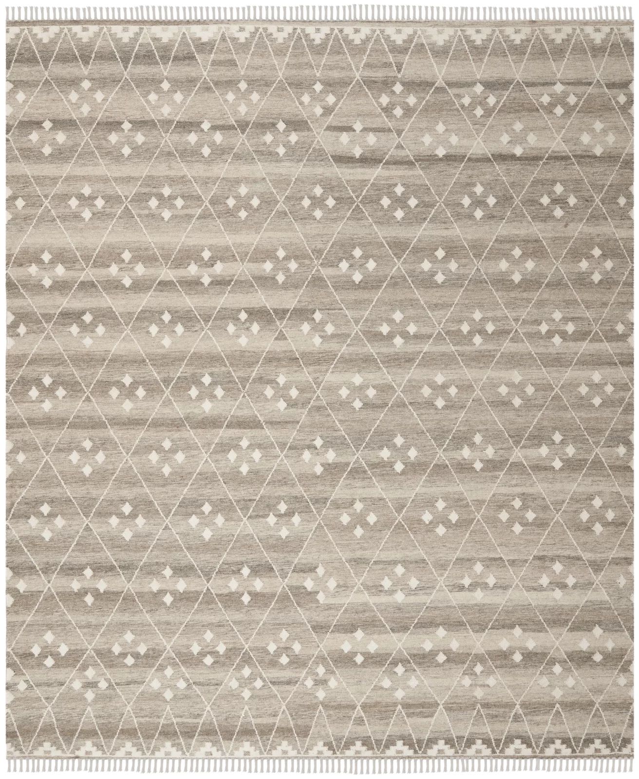 Greeson Geometric Handmade Flatweave Wool Natural/Ivory Rug | Wayfair Professional