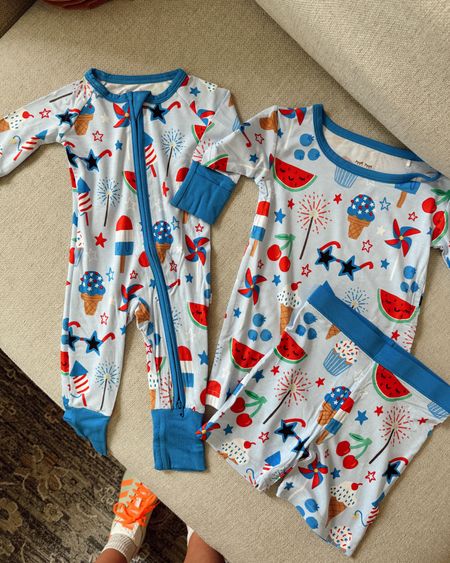 Matching Fourth of July pajamas for my babies! ❤️🤍🩵 love these so much. Grabbed sis NB since it’s sooo stretchy and Ollie the 3T

Little Sleepies, bamboo pajamas, pajama set, PJ sets, newborn sleeper, zipper sleeper, short pajamas for toddler 

#LTKkids #LTKfindsunder100 #LTKSeasonal