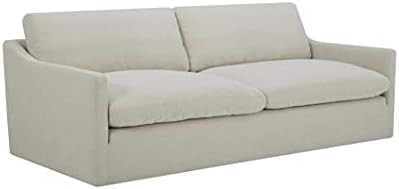 Amazon.com: Amazon Brand – Stone & Beam Rustin Contemporary Deep-Seated Sofa Couch, 89"W, Cream... | Amazon (US)