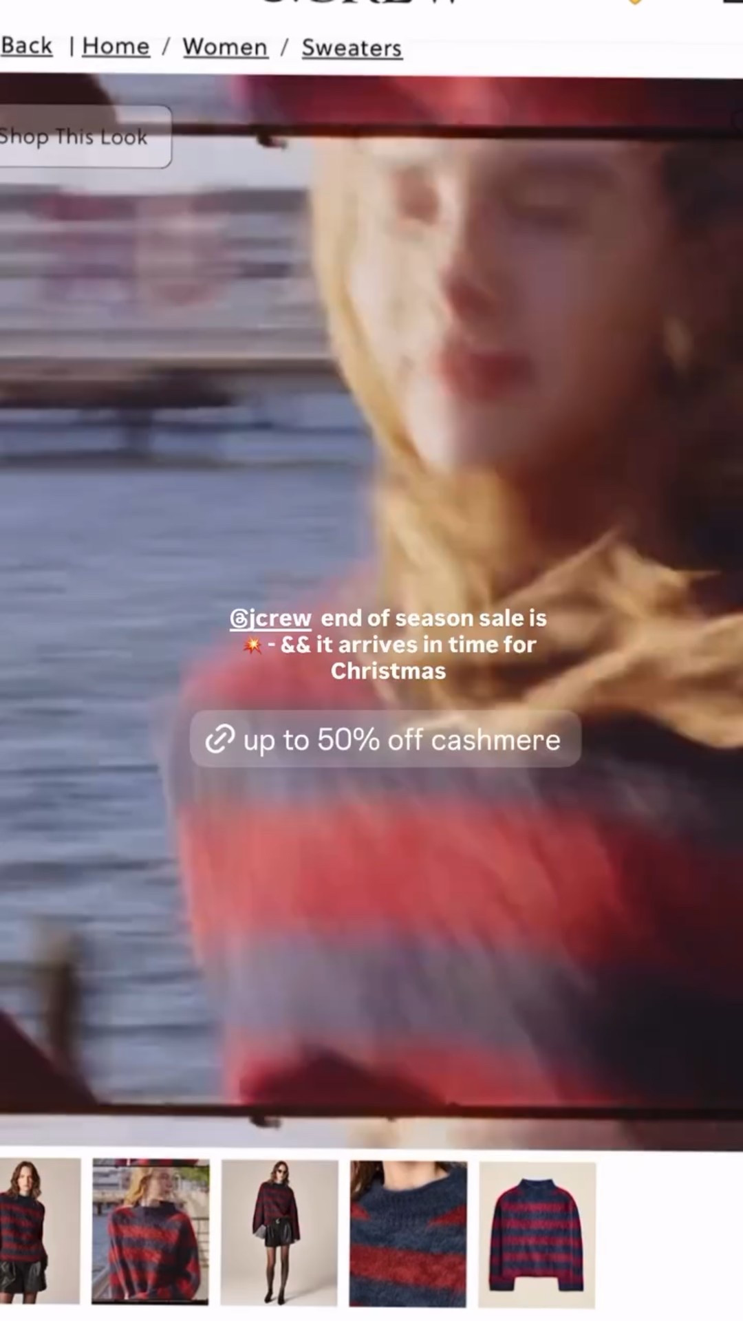 @jcrew  end of season sale is 💥 - && it arrives in time for Christmas