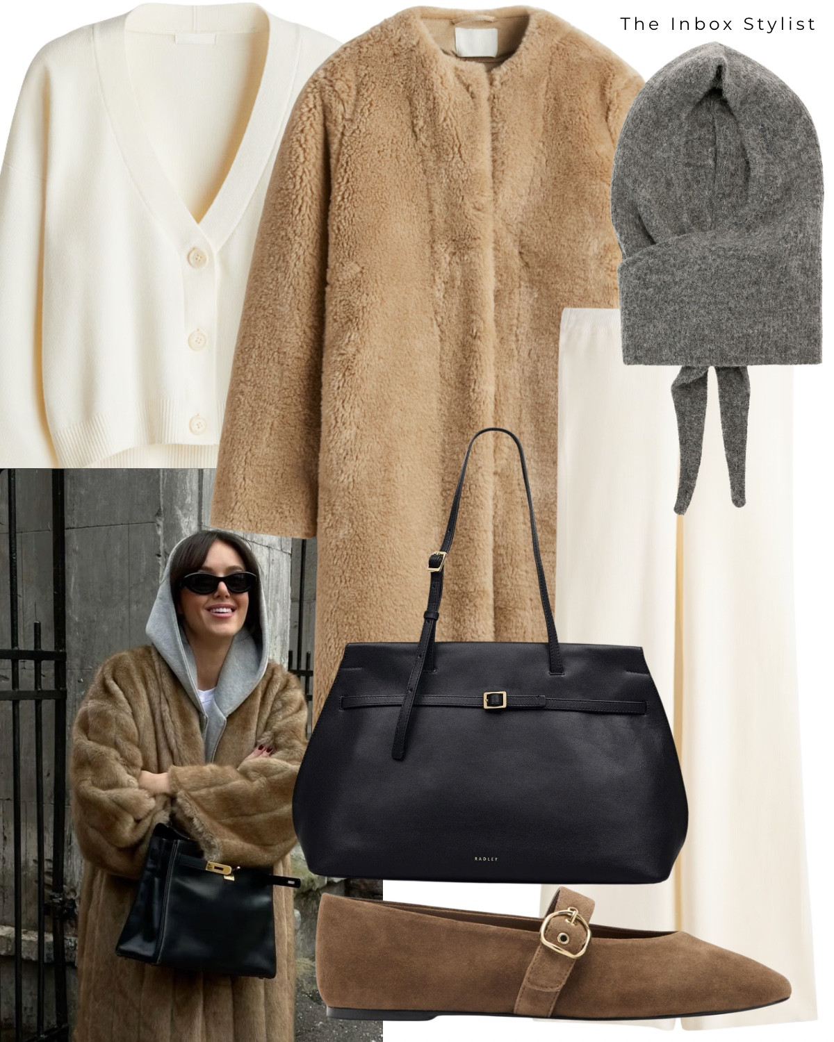 The perfect off-duty winter outfit. 

Including Teddy coat, knit balaclava, cream cardigan, cream knit trousers, black handbag, suede Mary Jane’s. 

#LTKstyletip #LTKwinter #LTKbag