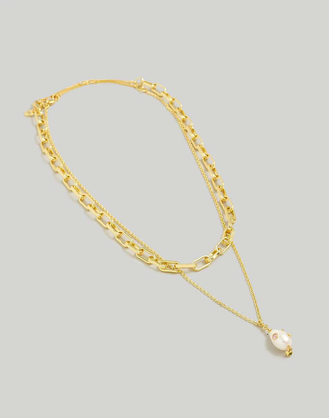 Two-Pack Studded Freshwater Pearl Necklace Set | Madewell