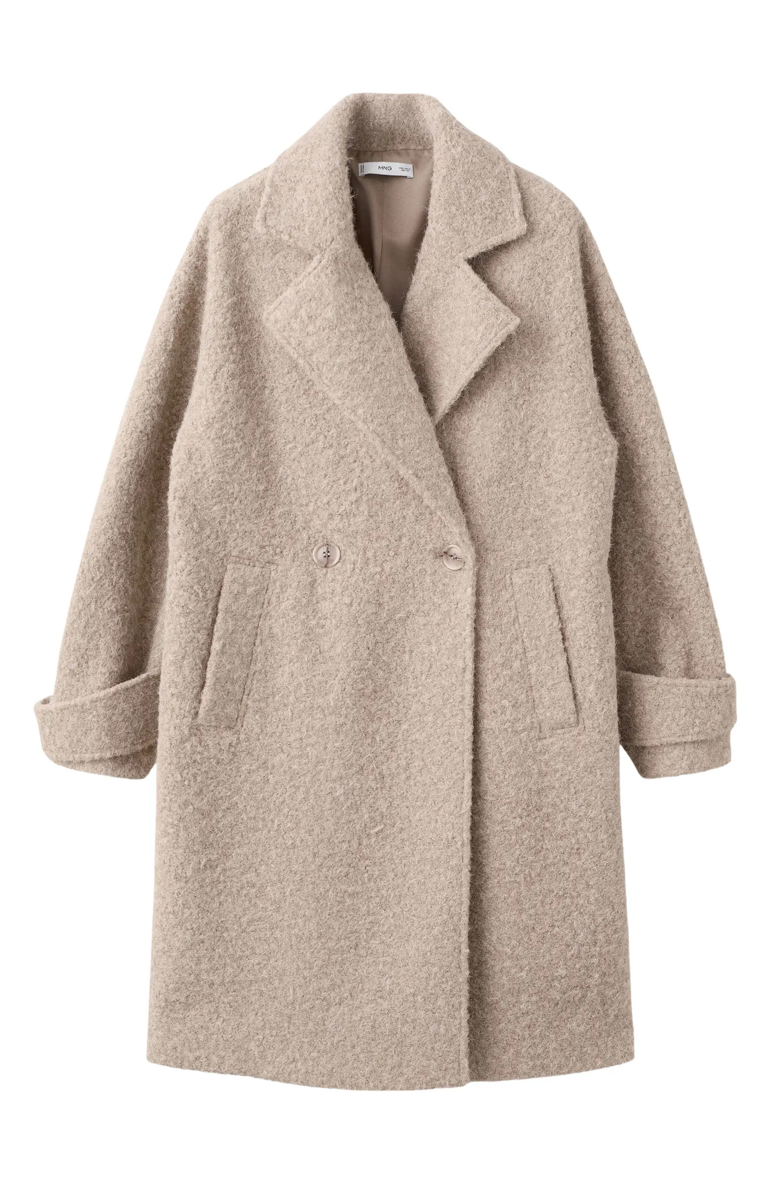 Lapels Bouclé Coat | Nordstrom