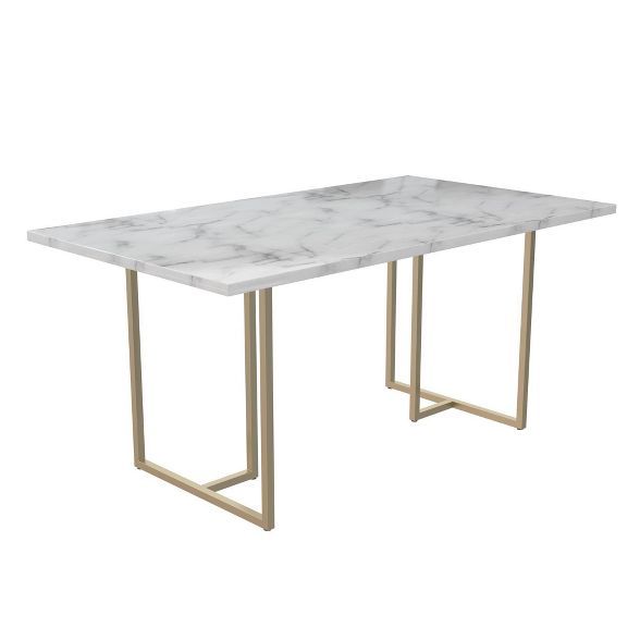 Astor Dining Table Marble Top with Legs - Cosmoliving By Cosmopolitan | Target