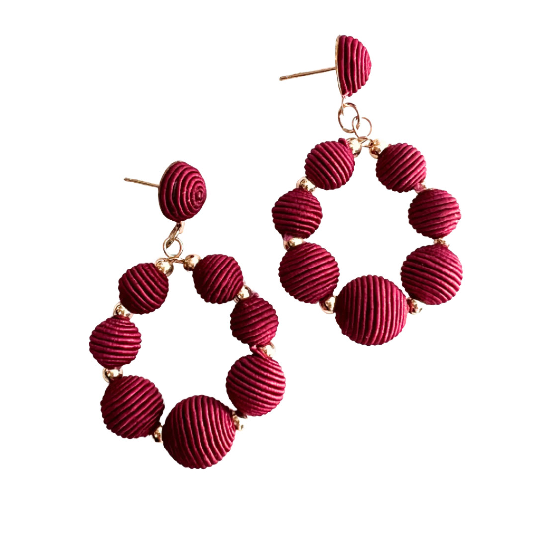 Radiant Ruby Statement Earrings | Accessory To Love