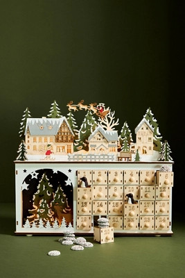 Kringle Village Light-Up Advent Calendar | Anthropologie (US)