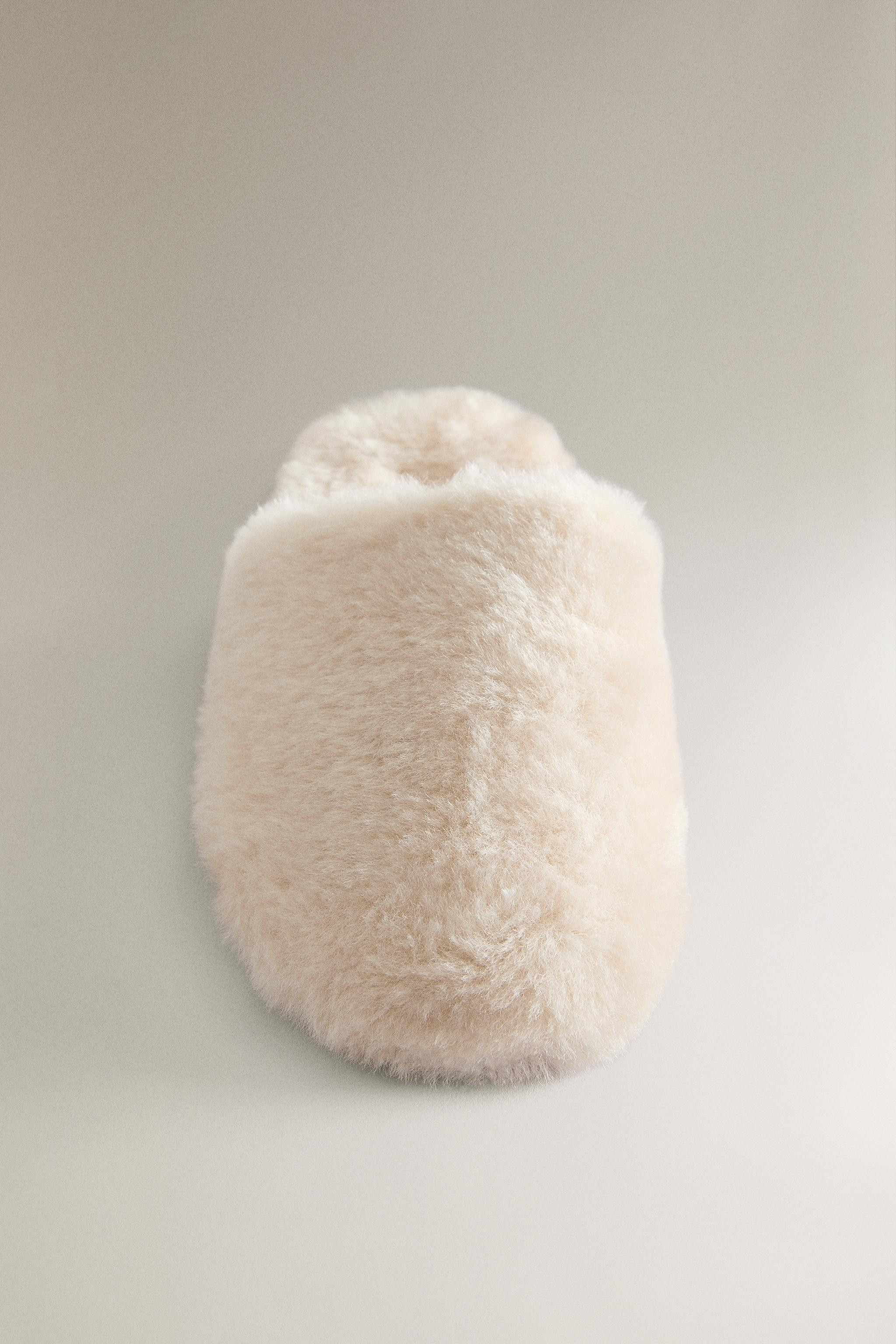 FAUX FUR MULE SLIPPERS | Zara UK