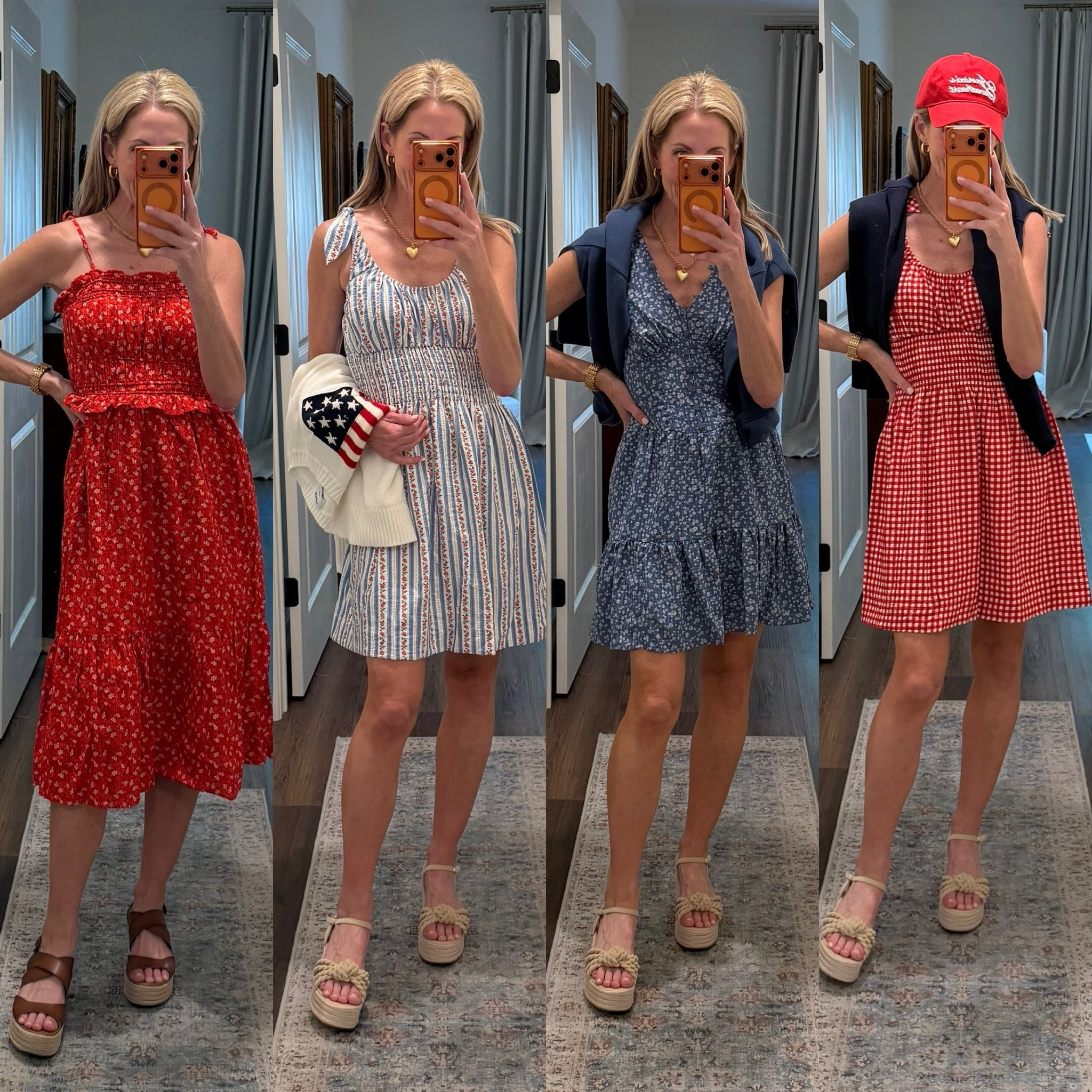 Red, white, and way too cute to be Walmart 🇺🇸
From easy summer sets to patriotic dresses and everyday denim, these affordable finds are giving Memorial Day weekend energy without the designer price tag. Every look is easy to mix, match, pack, and wear all summer long.

Follow + comment WALMART and I’ll send you all the details on these red, white, and blue inspired finds before they sell out.

Wearing size XS in tops and dresses, size 0/2 in bottoms, 5’5 for reference.

Walmart fashion, patriotic outfits, Memorial Day style, red white and blue outfits, summer outfit ideas, affordable fashion, Walmart finds, casual summer style, Americana fashion, coastal summer outfits, vacation outfits, cute summer dresses, denim outfits, summer style for women, patriotic fashion, budget friendly style
